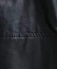 NHLJQ21270 GIANNI LO GIUDICE(小さいサイズ)(メゾン ドゥ サンク) エコレザーストレートパンツ ブラック