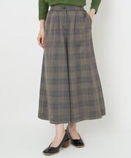 NHLJS02250 GIANNI LO GIUDICE(小さいサイズ)(メゾン ドゥ サンク) [セットアップ対応・日本製]ワイドクロップドパンツ グレー系チェック柄