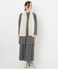 NHLJS02250 GIANNI LO GIUDICE(小さいサイズ)(メゾン ドゥ サンク) [セットアップ対応・日本製]ワイドクロップドパンツ グレー系チェック柄