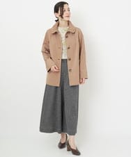NHLJS02250 GIANNI LO GIUDICE(小さいサイズ)(メゾン ドゥ サンク) [セットアップ対応・日本製]ワイドクロップドパンツ グレー系チェック柄