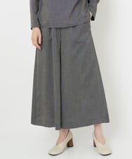 NHLJS02250 GIANNI LO GIUDICE(小さいサイズ)(メゾン ドゥ サンク) [セットアップ対応・日本製]ワイドクロップドパンツ グレー系チェック柄