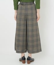 NHLJS02250 GIANNI LO GIUDICE(小さいサイズ)(メゾン ドゥ サンク) [セットアップ対応・日本製]ワイドクロップドパンツ グレー系チェック柄