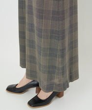 NHLJS02250 GIANNI LO GIUDICE(小さいサイズ)(メゾン ドゥ サンク) [セットアップ対応・日本製]ワイドクロップドパンツ グレー系チェック柄