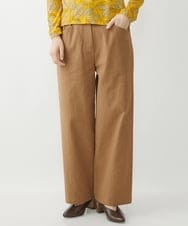 NHLJS22210 GIANNI LO GIUDICE(小さいサイズ)(メゾン ドゥ サンク) コットンスラブツイルパンツ キャメル