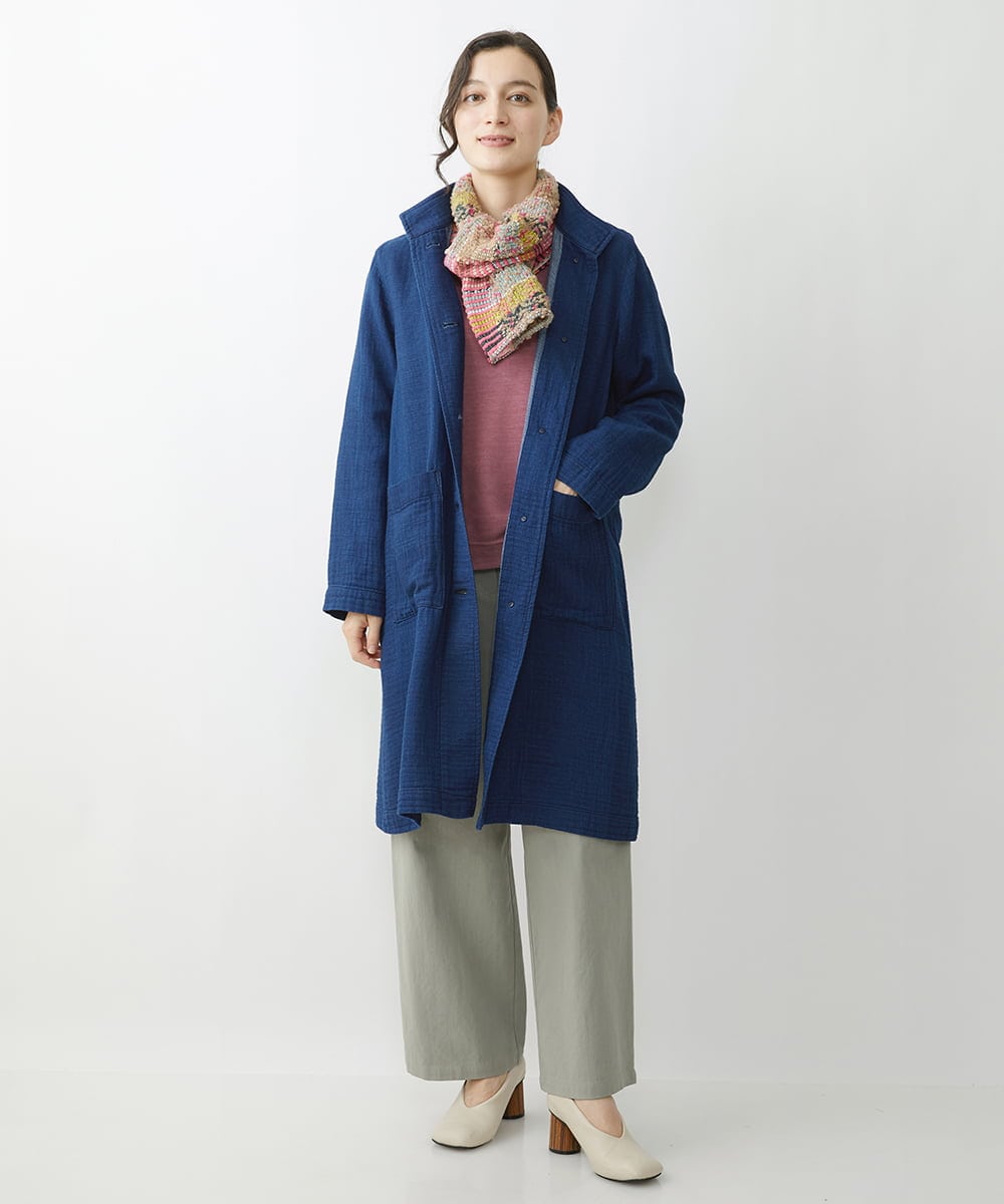 NHLJS22210 GIANNI LO GIUDICE(小さいサイズ)(メゾン ドゥ サンク) コットンスラブツイルパンツ キャメル