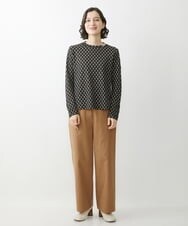 NHLJS22210 GIANNI LO GIUDICE(小さいサイズ)(メゾン ドゥ サンク) コットンスラブツイルパンツ キャメル