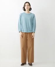 NHLJS22210 GIANNI LO GIUDICE(小さいサイズ)(メゾン ドゥ サンク) コットンスラブツイルパンツ キャメル
