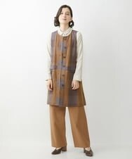 NHLJS22210 GIANNI LO GIUDICE(小さいサイズ)(メゾン ドゥ サンク) コットンスラブツイルパンツ キャメル