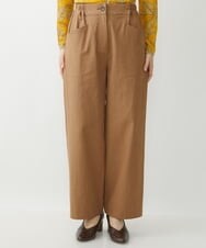 NHLJS22210 GIANNI LO GIUDICE(小さいサイズ)(メゾン ドゥ サンク) コットンスラブツイルパンツ キャメル