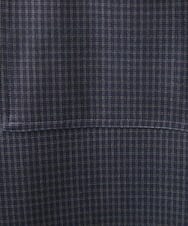 NHLJS30230 GIANNI LO GIUDICE(小さいサイズ)(メゾン ドゥ サンク) [リバーシブル]ダンボールチェック柄ガウチョパンツ ネイビー