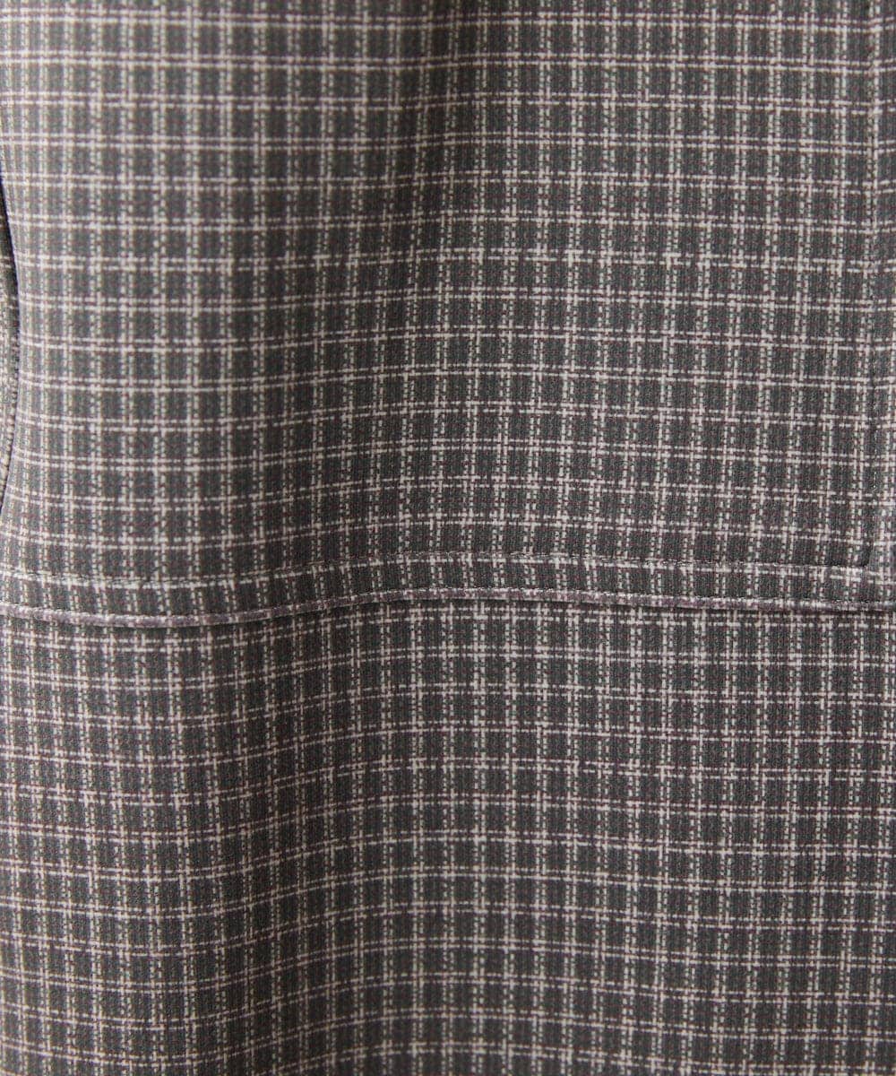 NHLJS30230 GIANNI LO GIUDICE(小さいサイズ)(メゾン ドゥ サンク) [リバーシブル]ダンボールチェック柄ガウチョパンツ ネイビー