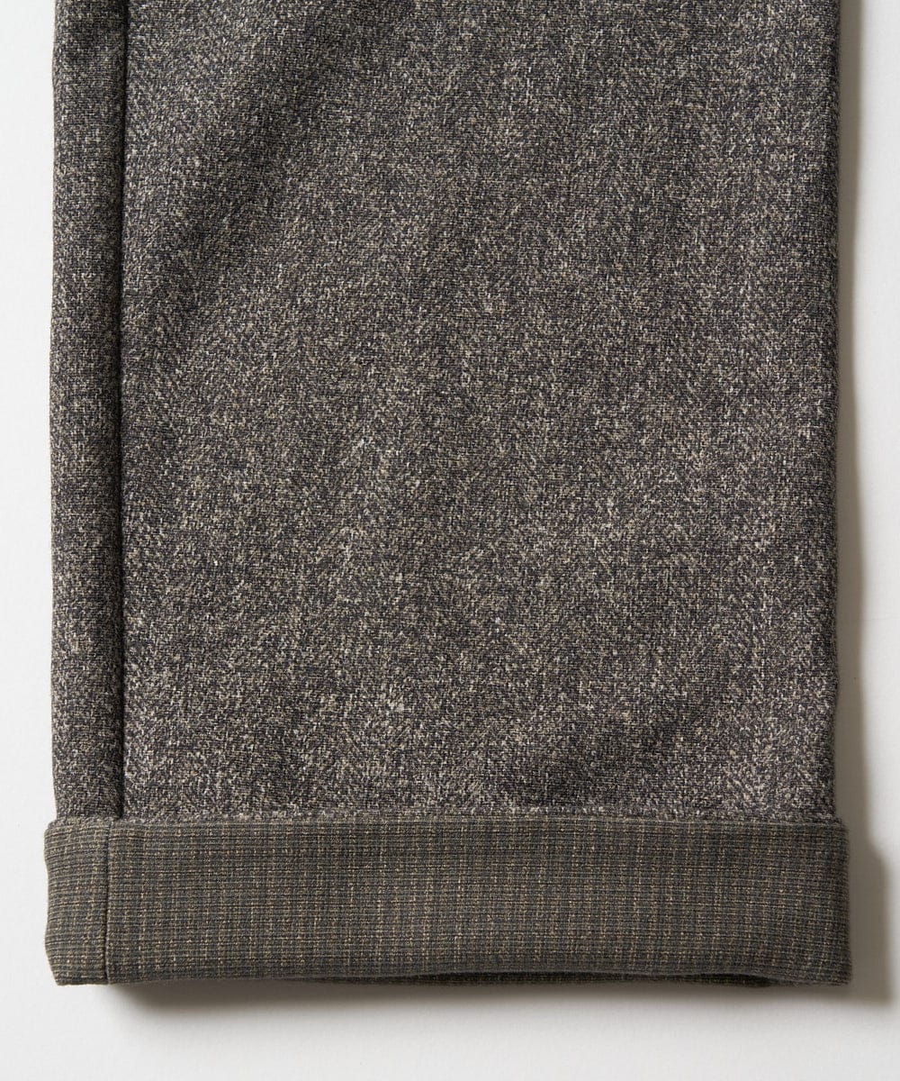 NHLJS31230 GIANNI LO GIUDICE(小さいサイズ)(メゾン ドゥ サンク) [日本製]コットンポンチツィードプリントストレッチパンツ ブラウン系