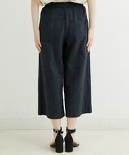 NHLJT25230 GIANNI LO GIUDICE(小さいサイズ)(メゾン ドゥ サンク) [セットアップ対応]スラブコットンドット刺繍パンツ ブラック（墨黒）