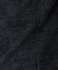 NHLJU81170 GIANNI LO GIUDICE(小さいサイズ)(メゾン ドゥ サンク) [日本製]綾目プリントハイテンションストレッチパンツ ブラック