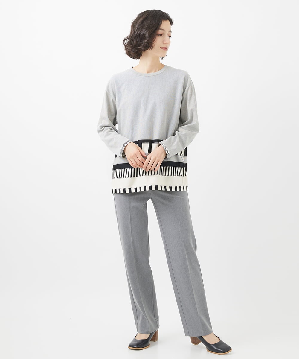 NHLJX82180 GIANNI LO GIUDICE(小さいサイズ)(メゾン ドゥ サンク) アウトファーストストレートパンツ ベージュ