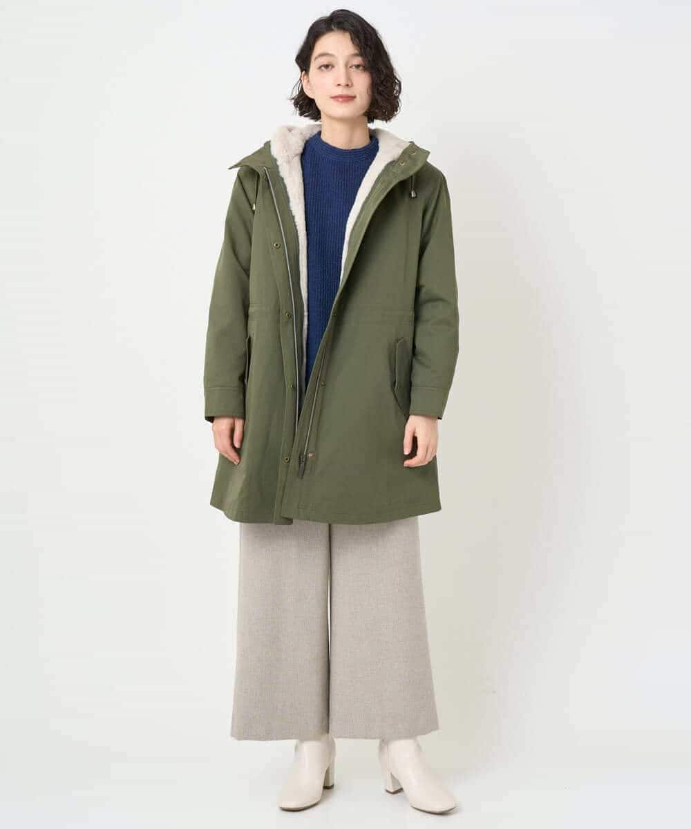 NHPAE20360 GIANNI LO GIUDICE(小さいサイズ)(メゾン ドゥ サンク) コットンスラブインレーチュニックカットソー ベージュ