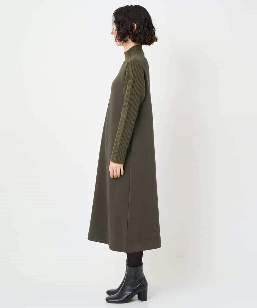 NHPAF12360 GIANNI LO GIUDICE(小さいサイズ)(メゾン ドゥ サンク) MEET×ダンボールニットワンピース カーキ