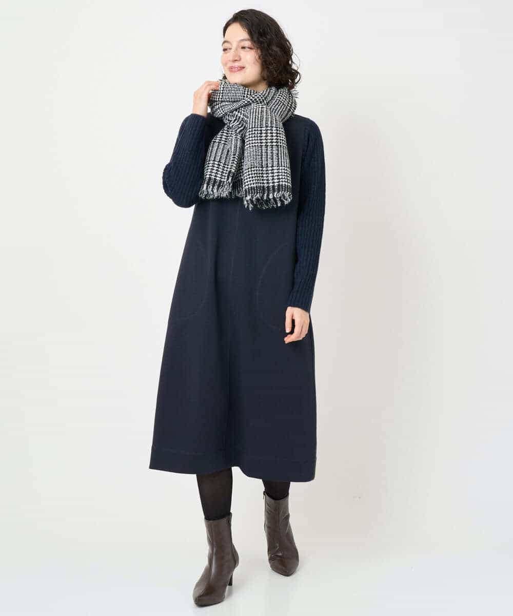 NHPAF12360 GIANNI LO GIUDICE(小さいサイズ)(メゾン ドゥ サンク) MEET×ダンボールニットワンピース カーキ