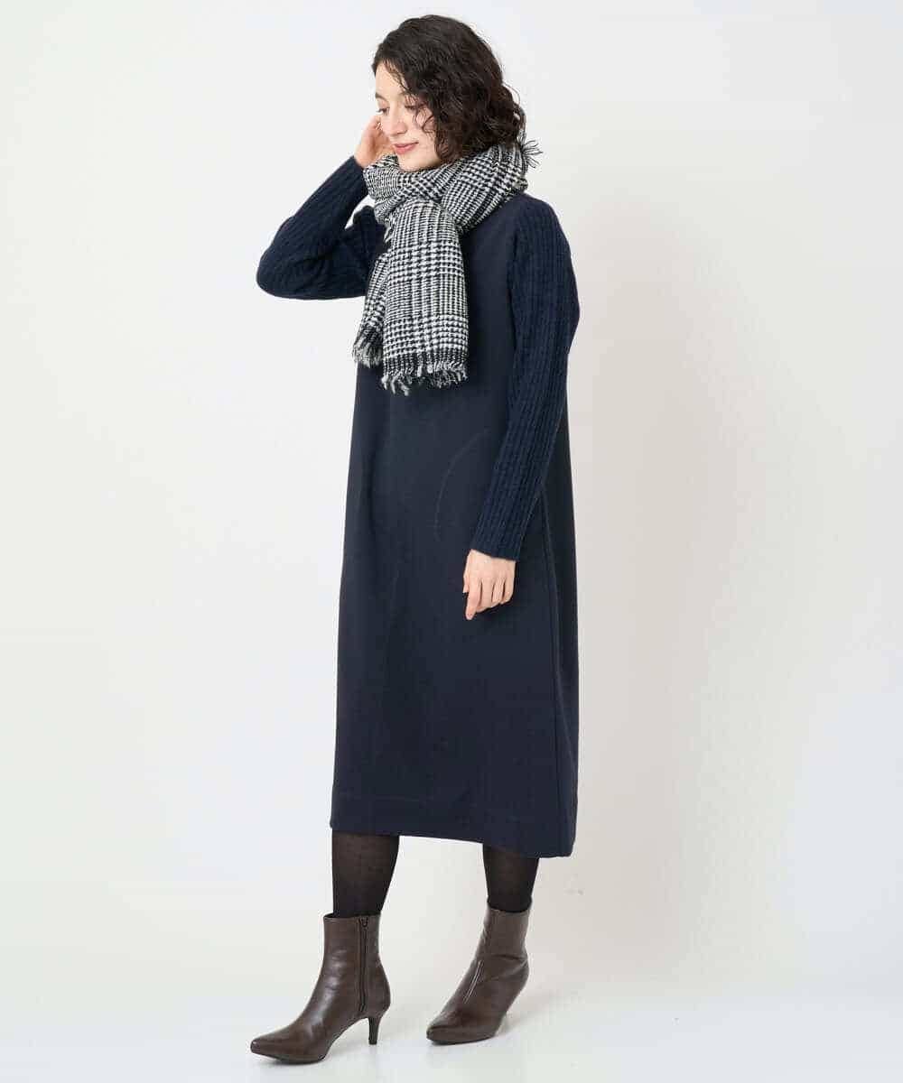 NHPAF12360 GIANNI LO GIUDICE(小さいサイズ)(メゾン ドゥ サンク) MEET×ダンボールニットワンピース カーキ