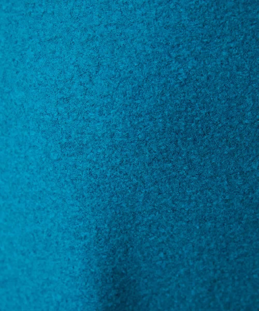 NHPAF18270 GIANNI LO GIUDICE(小さいサイズ)(メゾン ドゥ サンク) [日本製]ウールマイクロループスクランブル編みチュニックカットソー ブルー