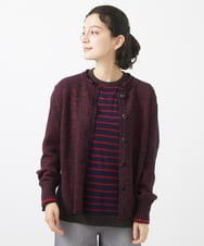 NHSAB11290 GIANNI LO GIUDICE(小さいサイズ)(メゾン ドゥ サンク) [人気デザイン/日本製]シーレニットカーディガン ブルーグリーン系