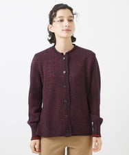 NHSAB11290 GIANNI LO GIUDICE(小さいサイズ)(メゾン ドゥ サンク) [人気デザイン/日本製]シーレニットカーディガン レッド系