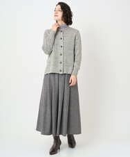 NHSAE11290 GIANNI LO GIUDICE(小さいサイズ)(メゾン ドゥ サンク) [人気デザイン/日本製]シーレニットカーディガン ブラック系