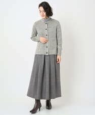 NHSAE11290 GIANNI LO GIUDICE(小さいサイズ)(メゾン ドゥ サンク) [人気デザイン/日本製]シーレニットカーディガン ブラック系