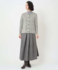 NHSAE11290 GIANNI LO GIUDICE(小さいサイズ)(メゾン ドゥ サンク) [人気デザイン/日本製]シーレニットカーディガン ブラック系