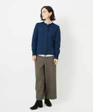 NHSAE11290 GIANNI LO GIUDICE(小さいサイズ)(メゾン ドゥ サンク) [人気デザイン/日本製]シーレニットカーディガン ブラック系