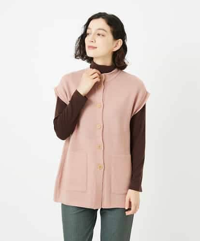 NHSAE12290 GIANNI LO GIUDICE(小さいサイズ) [日本製]シーレロングニットジレ