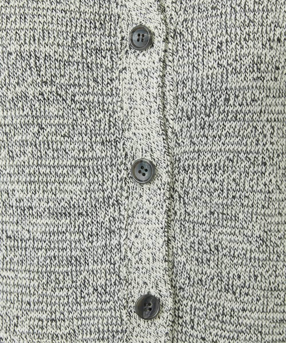 NHSAE12290 GIANNI LO GIUDICE(小さいサイズ)(メゾン ドゥ サンク) [日本製]シーレロングニットジレ ブラック系