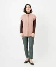 NHSAE12290 GIANNI LO GIUDICE(小さいサイズ)(メゾン ドゥ サンク) [日本製]シーレロングニットジレ ブラック系