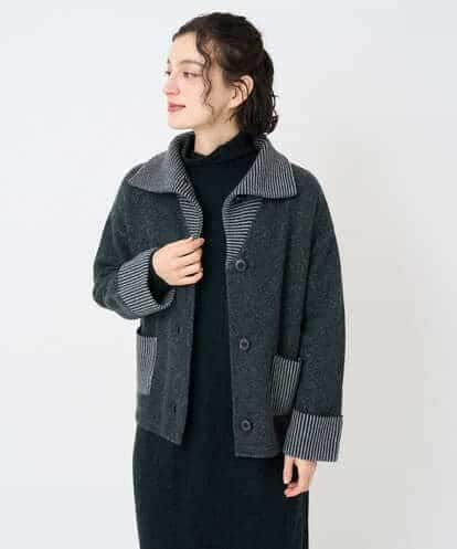 NHSAE40390 GIANNI LO GIUDICE(小さいサイズ) [セットアップ対応]エキストラファインメリノ ウールニットジャケット