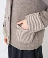 NHSAE40390 GIANNI LO GIUDICE(小さいサイズ)(メゾン ドゥ サンク) [セットアップ対応]エキストラファインメリノ ウールニット ベージュ