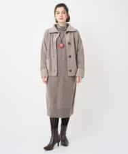 NHSAE40390 GIANNI LO GIUDICE(小さいサイズ)(メゾン ドゥ サンク) [セットアップ対応]エキストラファインメリノ ウールニット ベージュ