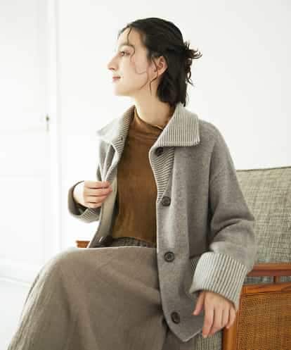 NHSAE40390 GIANNI LO GIUDICE(小さいサイズ) [セットアップ対応]エキストラファインメリノ ウールニットジャケット