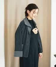 NHSAE40390 GIANNI LO GIUDICE(小さいサイズ)(メゾン ドゥ サンク) [セットアップ対応]エキストラファインメリノ ウールニットジャケット ベージュ