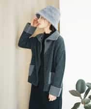 NHSAE40390 GIANNI LO GIUDICE(小さいサイズ)(メゾン ドゥ サンク) [セットアップ対応]エキストラファインメリノ ウールニットジャケット ベージュ