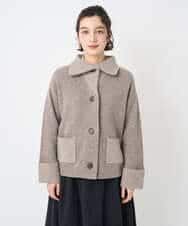 NHSAE40390 GIANNI LO GIUDICE(小さいサイズ)(メゾン ドゥ サンク) [セットアップ対応]エキストラファインメリノ ウールニットジャケット ベージュ