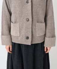 NHSAE40390 GIANNI LO GIUDICE(小さいサイズ)(メゾン ドゥ サンク) [セットアップ対応]エキストラファインメリノ ウールニットジャケット ベージュ