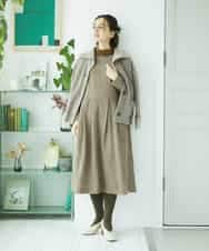 NHSAE40390 GIANNI LO GIUDICE(小さいサイズ)(メゾン ドゥ サンク) [セットアップ対応]エキストラファインメリノ ウールニットジャケット ベージュ