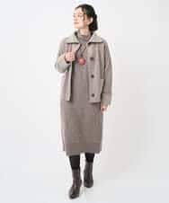 NHSAE40390 GIANNI LO GIUDICE(小さいサイズ)(メゾン ドゥ サンク) [セットアップ対応]エキストラファインメリノ ウールニットジャケット ベージュ