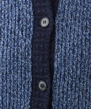NHSAH41270 GIANNI LO GIUDICE(小さいサイズ)(メゾン ドゥ サンク) ミックスヤーンカーディガン ライトブルー