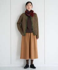 NHSAH41270 GIANNI LO GIUDICE(小さいサイズ)(メゾン ドゥ サンク) ミックスヤーンカーディガン ライトブルー
