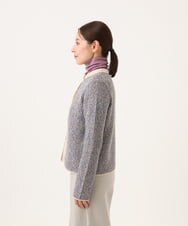 NHSAH41270 GIANNI LO GIUDICE(小さいサイズ)(メゾン ドゥ サンク) ミックスヤーンカーディガン ライトブルー