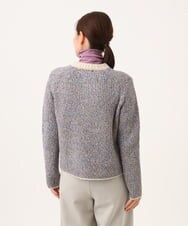 NHSAH41270 GIANNI LO GIUDICE(小さいサイズ)(メゾン ドゥ サンク) ミックスヤーンカーディガン ライトブルー