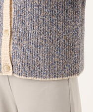 NHSAH41270 GIANNI LO GIUDICE(小さいサイズ)(メゾン ドゥ サンク) ミックスヤーンカーディガン ライトブルー