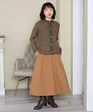 NHSAH41270 GIANNI LO GIUDICE(小さいサイズ)(メゾン ドゥ サンク) ミックスヤーンカーディガン ネイビー