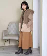 NHSAH41270 GIANNI LO GIUDICE(小さいサイズ)(メゾン ドゥ サンク) ミックスヤーンカーディガン ネイビー